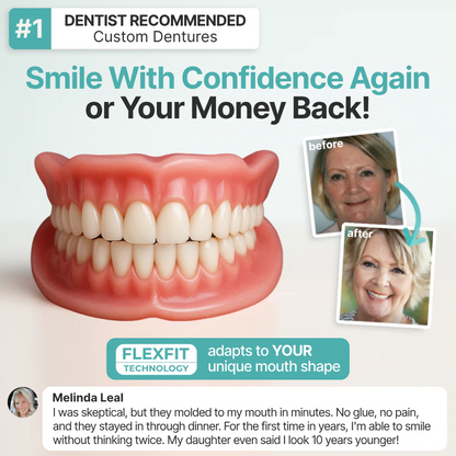 🌎Ends Today: 70% OFF! ⏰Aurenvi™ Medical Full Denture with Strong Suctiond🦷American Dental Association(ADA) Certification✅