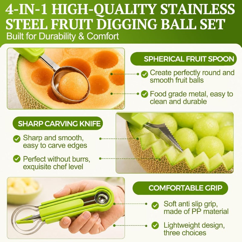 4-in-1 Fruit Carving Set