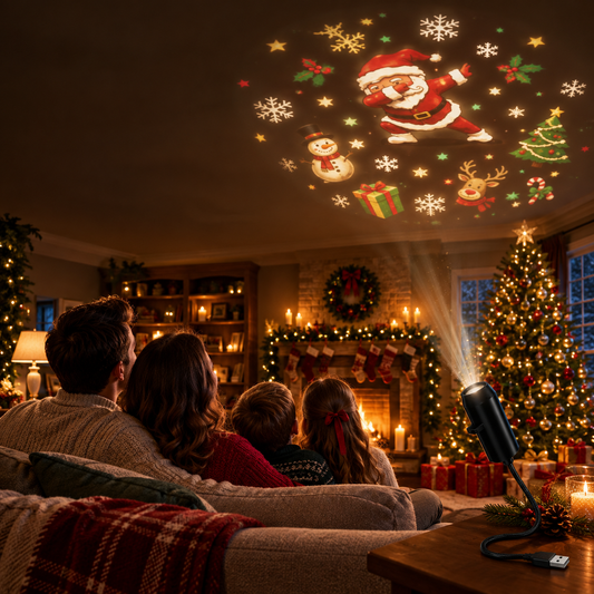 USB Christmas Projector Light — 6 or 10 Festive Scenes