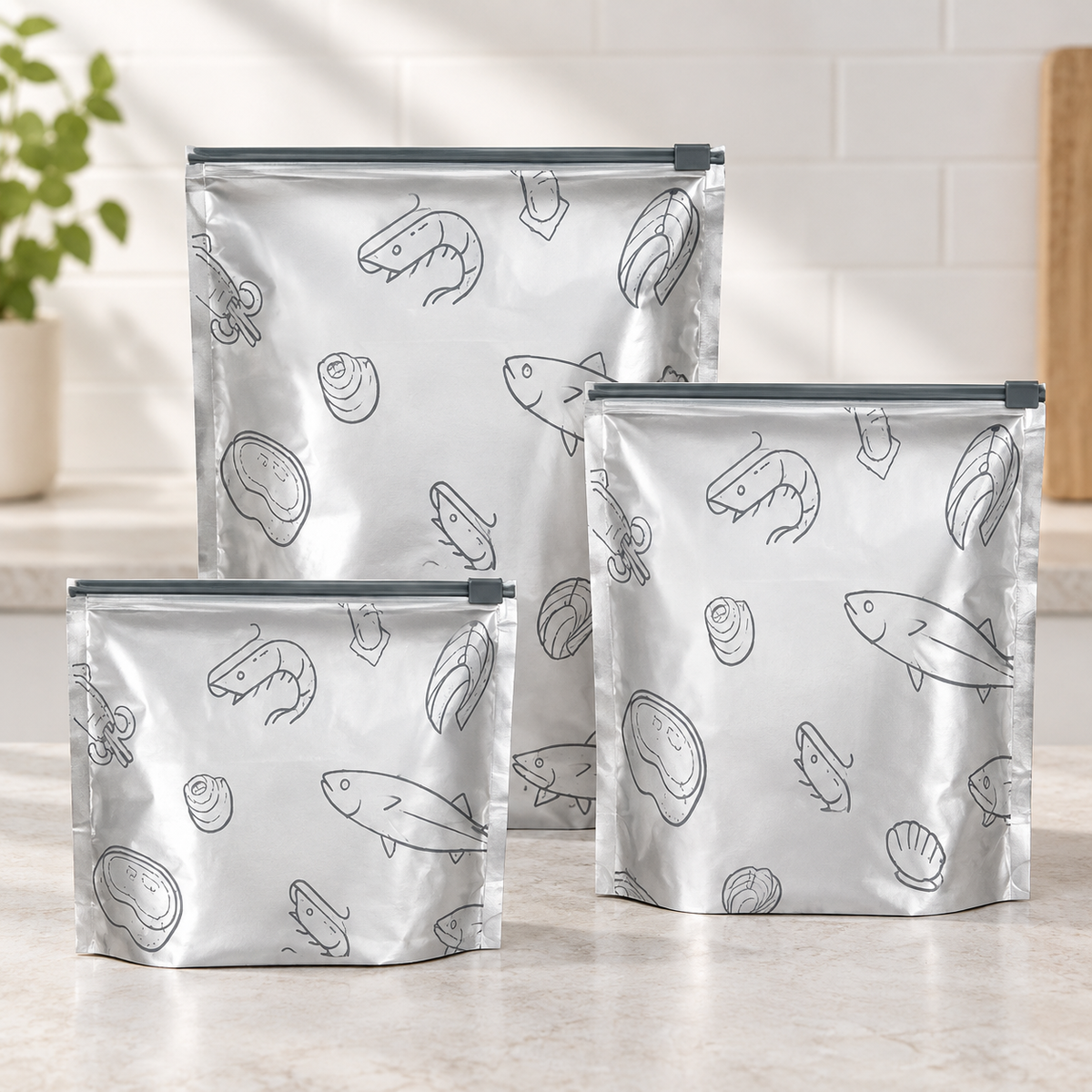 Reusefo Reusable Aluminum Food Storage Bags