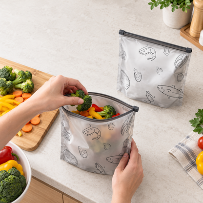 Reusefo Reusable Aluminum Food Storage Bags