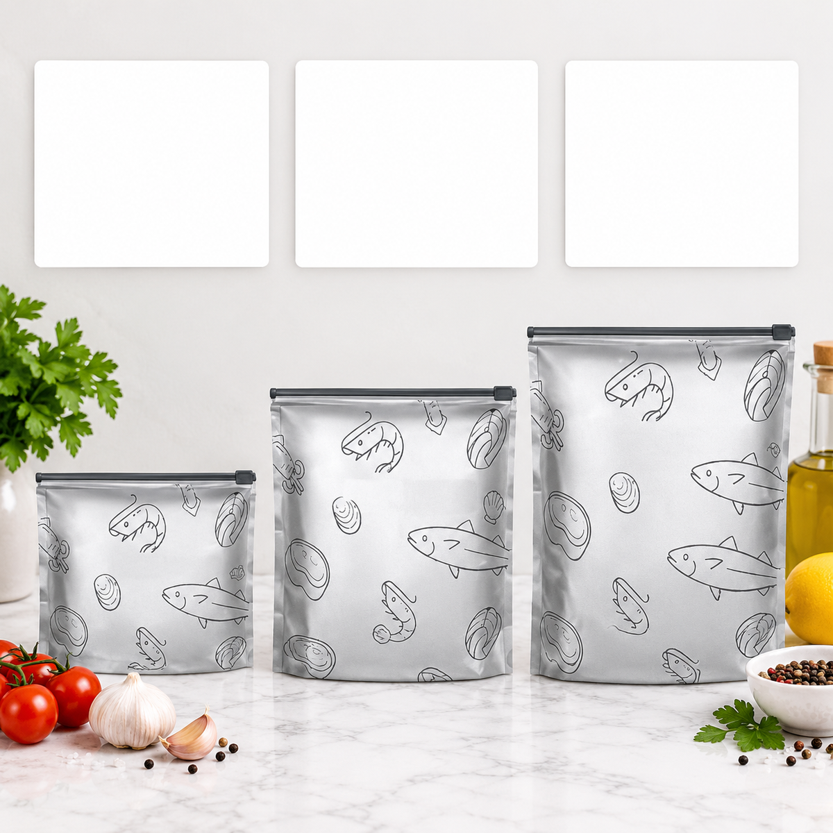 Reusefo Reusable Aluminum Food Storage Bags
