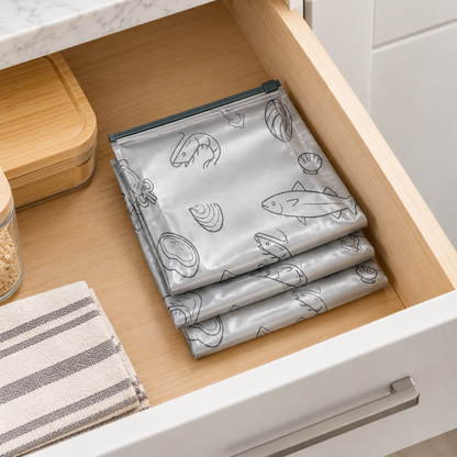 Reusefo Reusable Aluminum Food Storage Bags