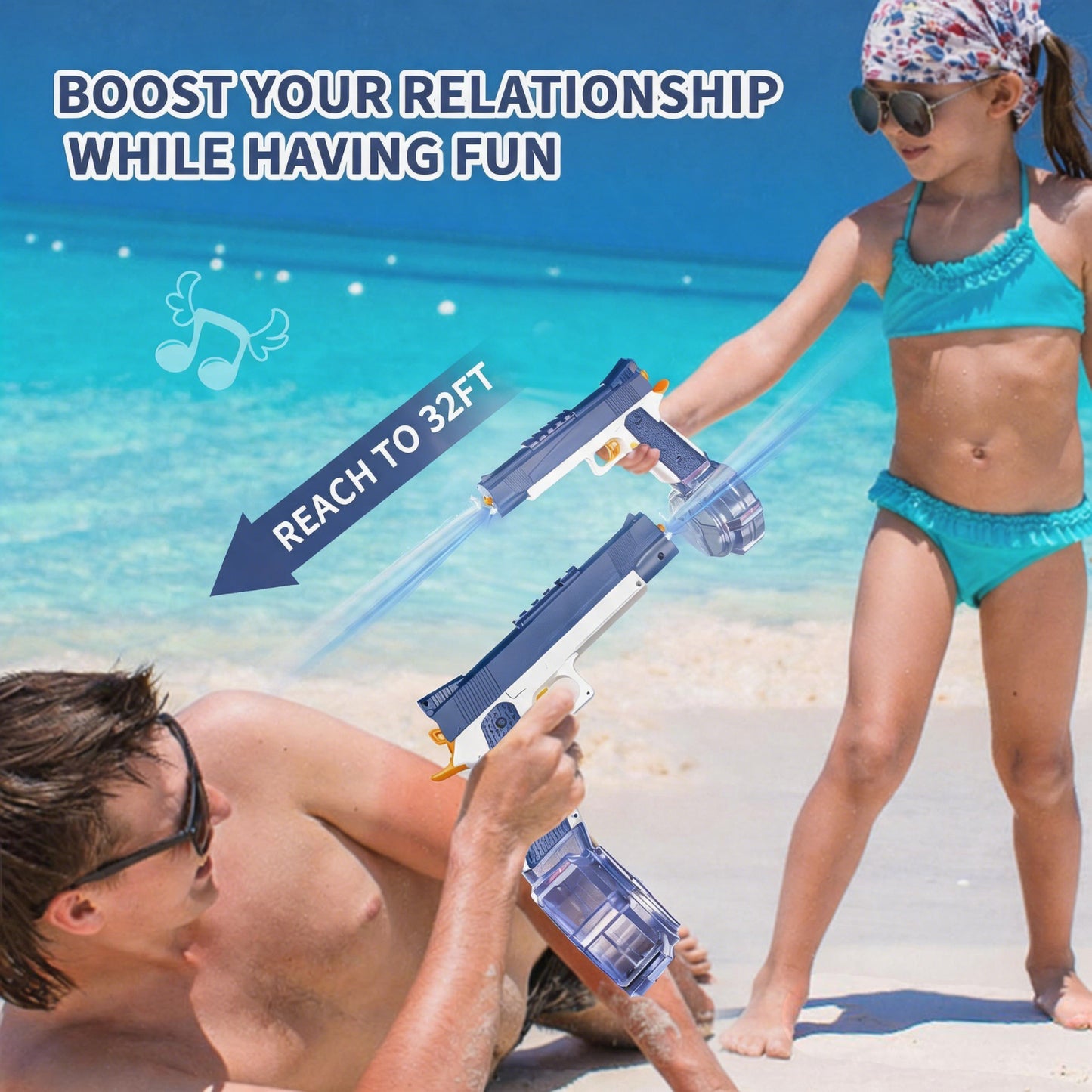 💦🔫 The Ultimate Summer Water Battle Set! Electric Water Blasters | Ready to Play • Long-Range Shooting • 25+ Minutes of Non-Stop Fun 🌊☀️