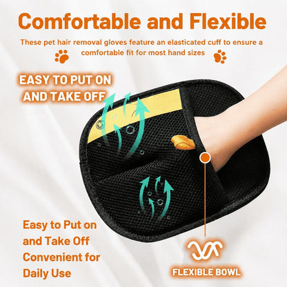 Double-Sided Pet Hair Mitten