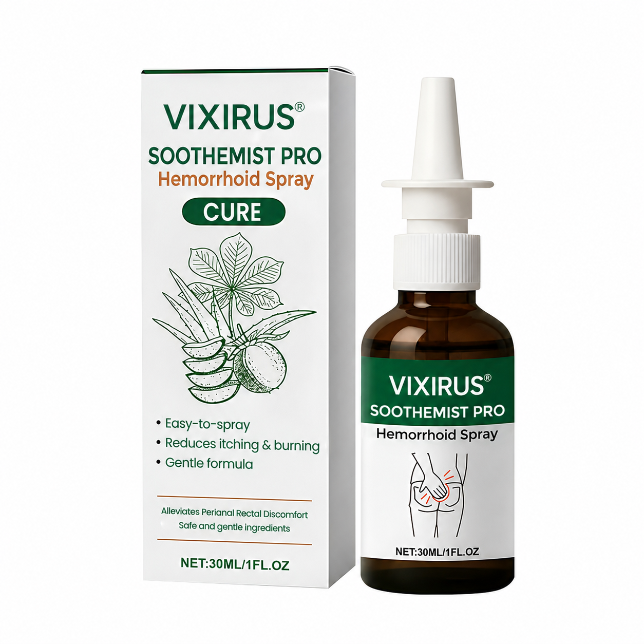 VIXIRUS® SootheMist PRO Hemorrhoid Spray
