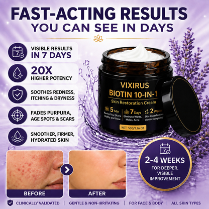 ✨Up TO 70% OFF 💯 VIXIRUS® Biotin 10-in-1 Skin Restoration Cream