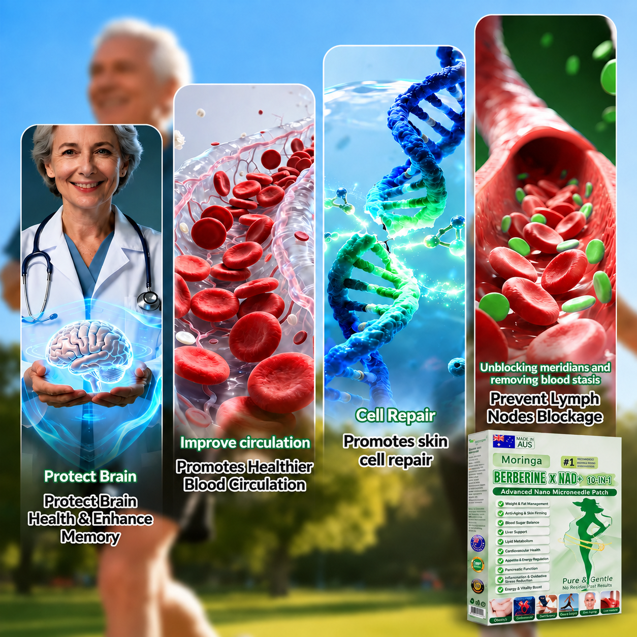 🧑‍⚕️𝑶𝒇𝒇𝒊𝒄𝒊𝒂𝒍 𝑺𝒕𝒐𝒓𝒆  | Aurenvi® ✨𝑴𝒐𝒓𝒊𝒏𝒈𝗮 · 𝗕𝗲𝗿𝗯𝗲𝗿𝙞𝙣𝙚 × 𝙉𝘼𝐃+ 𝟏𝟎-𝐢𝐧-𝟏 𝗔𝗱𝘃𝗮𝗻𝗰𝙚𝙙 𝙉𝙖𝙣𝙤 𝙈𝙞𝙘𝙧𝙤𝙣𝙚𝙚𝐝𝐥𝐞 𝐏𝐚𝐭𝙘𝙝 ✅ 𝐅𝐨𝐫 𝐨𝐛𝐞𝐬𝐢𝐭𝐲, 𝐜𝐚𝐫𝐝𝐢𝐨𝐯𝐚𝐬𝐜𝐮𝐥𝐚𝐫 𝐡𝐞𝐚𝐥𝐭𝐡, 𝐝𝐢𝐚𝐛𝐞𝐭𝐞𝐬, 𝐬𝐥𝐞𝐞𝐩 𝐚𝐩𝐧𝐞𝐚, 𝐆𝐮𝐭 𝐇𝐞𝐚𝐥𝐭𝐡, 𝐣𝐨𝐢𝐧𝐭 𝐢𝐬𝐬𝐮𝐞𝐬, 𝐚𝐧𝐝 𝐦𝐨𝐫𝐞