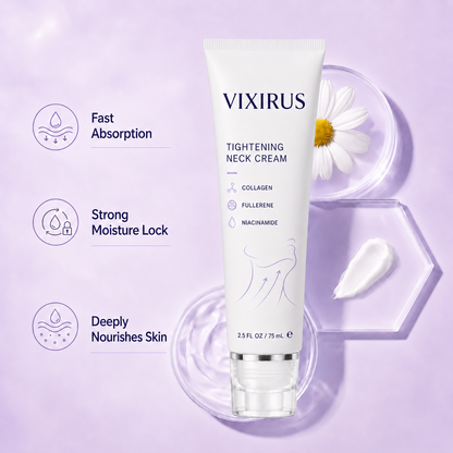 ✨ VIXIRUS™ Instant Neck Lift Cream — 🧴 Infused with Retinol & Hyaluronic Acid | Firms the Neck, Reduces Wrinkles & Double Chin