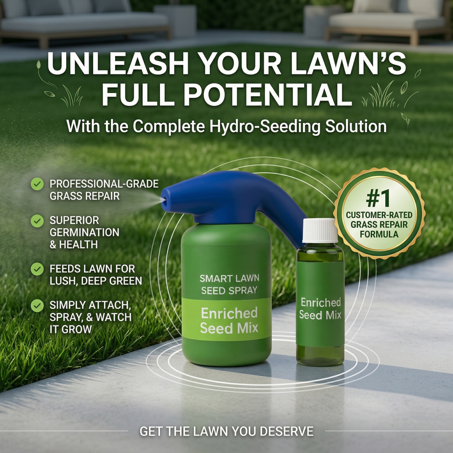 🔥Last Day 50% OFF🌱Hydro Seeding Lawn Solution