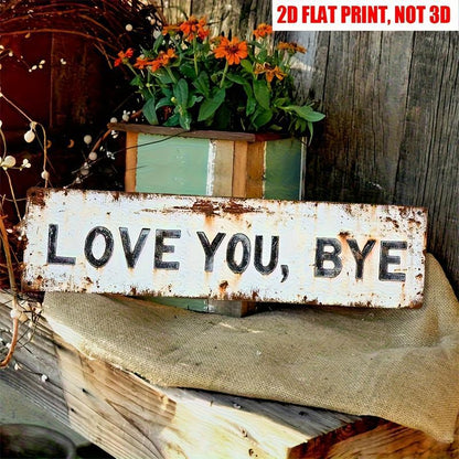 Vintage License Plate Sign
