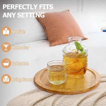 Vintage Embossed Carafe Set