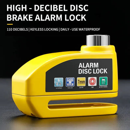 Keyless Alarm Disc Lock