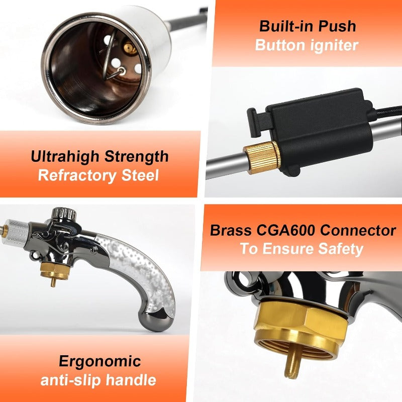 High Output Propane Weed Burner
