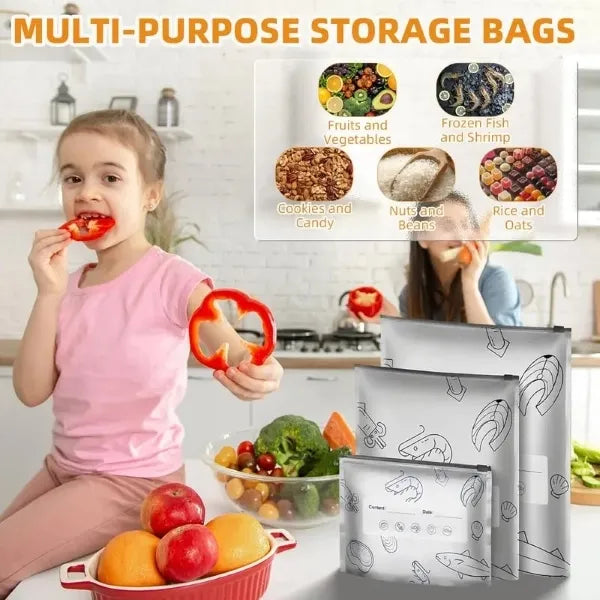 Reusefo Reusable Aluminum Food Storage Bags